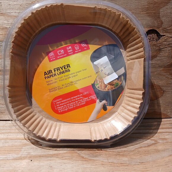 Air Fryer Brown Disposable Paper Liners Basket  - 100 - Picture 1 of 4